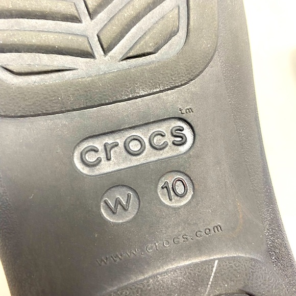 Crocs Monterey Diamante Wedge Flip Flop Sandals Size 10 - Picture 8 of 8